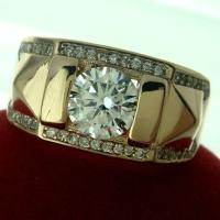 Anillo de lujo con incrustaciones de circonitas para mujer, anillo de metal tallado, color dorado, anillo de pareja, joyería de boda, compromiso, nupcial, 1 pieza - details 4