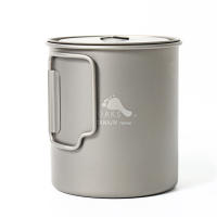 TOAKS-Olla ultraligera de titanio, utensilios de cocina al aire libre para acampar, 750g, 103 ml - details 1