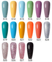 Arte Clavo-Juego de 4 esmaltes de uñas, Set de barnices en Gel UV de 15ml, para manicura semipermanente, necesita capa superior Base - details 5