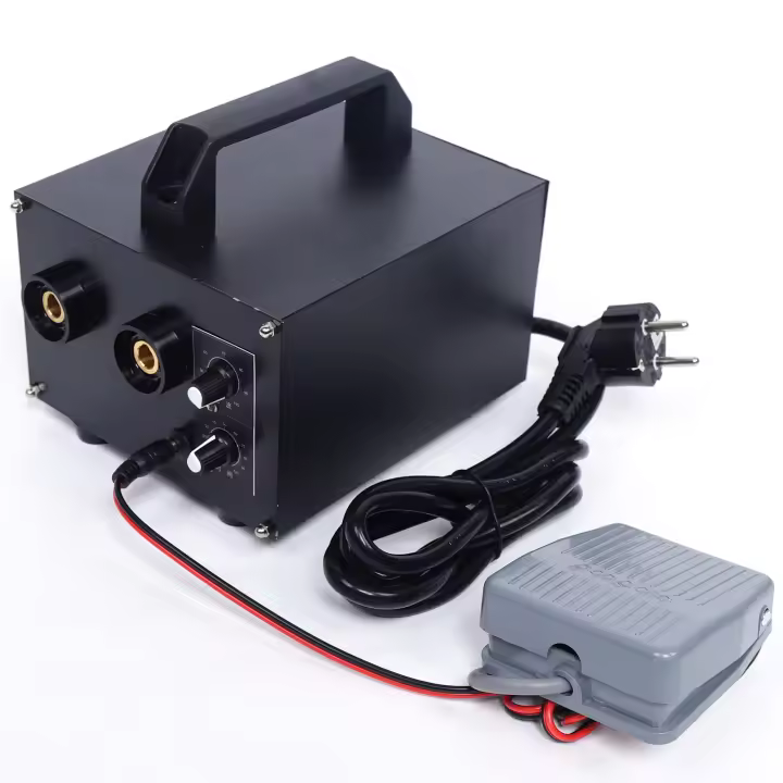 Soldador por puntos ajustable profesional, máquina de soldadura por puntos con batería de 1600A, 6700W, 190X150X150 Mm, Material de alta calidad, duradero - 1