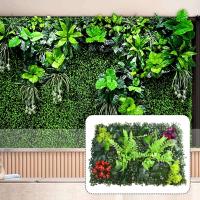 Pared Verde Artificial de 60x40cm Decoración de Césped Falsa para el Hogar Paneles de Pared - details 15