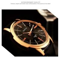 Reloj de Cuarzo Premium para Hombres YAZOLE Nuevo Reloj de Vestir de Cuero - details 15