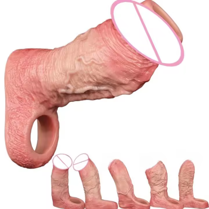 Leten SXXY Manga Abierta de Silicona con Hilo Interior Mejora del Tamaño para Hombres y Parejas - 1