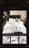 Juego de cama de seda Mulberry, Funda nórdica de seda con sábanas de tamaño Queen, Juego de cama King - details 23