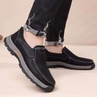 Nuevos zapatos informales de alta calidad + cuero + vestido + zapatos antideslizantes de cuero genuino para hombre 2025 zapatos deportivos formales italianos de lujo de marca - details 5