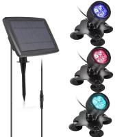 Luces de Punto Coloridas Solar Linternas Impermeables para Acuario RGB - details 2