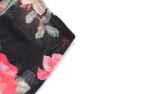 BUNO-Conjunto de dos piezas de retazos para mujer, Top corto sin mangas con cordones y cuello Halter, falda larga ajustada, traje de vacaciones en la playa - details 6