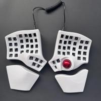 Charybdis MK2 Kit de teclado dividido 4x6 Bluetooth personalizado Inalámbrico/Wried Modo dual Hotswap Rojo Trackball Teclado mecánico dividido Mx Switch Juego Teclado Ergonomía Accesorios De Juegos - details 8