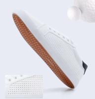 Zapatos para caminar para hombre, nuevos zapatos deportivos de cuero genuino. - details 1