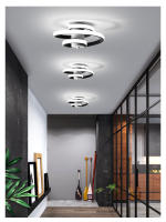LEFAN-Luz LED de techo moderna para pasillo, luz de entrada Simple para balcón, Estilo espiral, 25CM - details 4