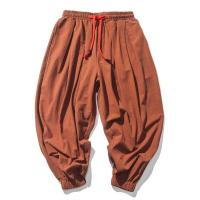 Nuevos pantalones Harem de gran tamaño, pantalones de chándal holgados de algodón y lino de estilo chino, pantalones casuales de alta calidad para hombres - details 1
