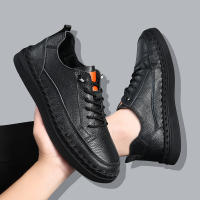 Primera capa de cuero de vaca zapatos de los hombres zapatos de cuero 2025 de los hombres de cuero genuino hechos a mano zapatos casuales de un pedal de cuero suave suela suave zapatos Doudou. - details 42