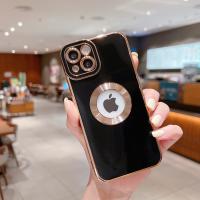 Funda de teléfono de protección de lente de cámara Premium para iPhone 15, 14, 13, 12, 11 Pro Max Plus, cubierta a prueba de golpes hueca de Tpu galvanoplastia - details 7