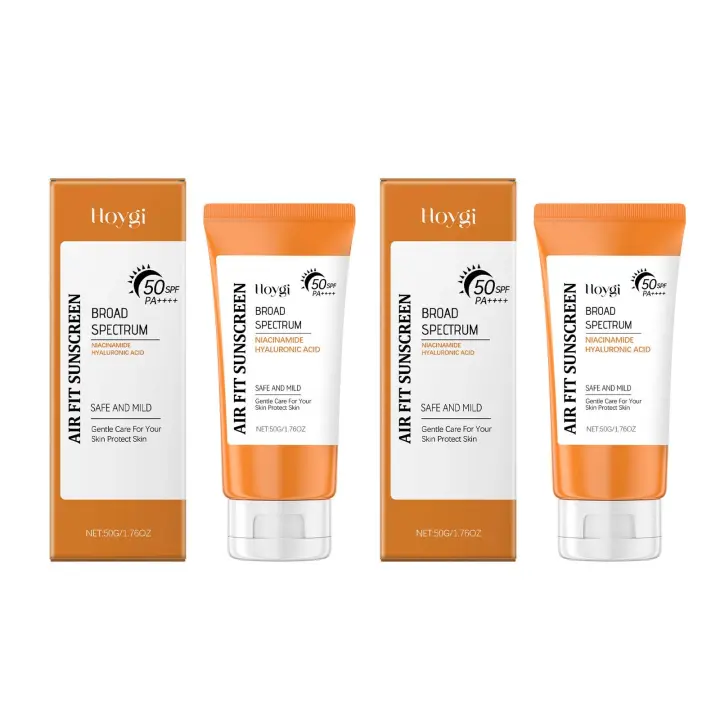 Protector solar ligero hidratante SPF50+ Protección UV No graso Prevención de quemaduras solares Crema protectora refrescante de amplio espectro - 1