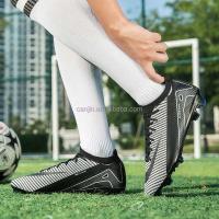 Nuevos zapatos ligeros de punto para niños y niñas, zapatos de fútbol antideslizantes con clavos, zapatos de entrenamiento para deportes al aire libre - details 9