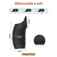 Leten 2 en 1 funda vibratoria anillo de Control de aplicación extensor de eyaculación retardante masculino vibrador juguetes sexuales para adultos - details 9