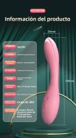 Vibrador de Doble Cabeza de Silicona Líquida Multifrecuencia Masaje Eléctrico para Masturbación Femenina Productos Sexuales para Adultos - details 18