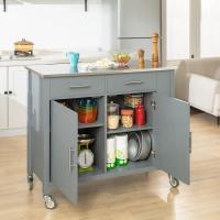 FKW47-W Carrito de Servir Carrito Auxiliar Cocina estantería de Cocina Carrito de Cocina móvil 100 x 92 x 45 cm Blanco ES - details 73