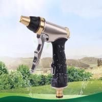 Boquilla de Manguera de Jardín de Latón para Riego Herramienta de Limpieza de Alta Presión en el Hogar Pulverizador de Agua para Coche Cabezal de Pistola de Agua en Cromo - details 0