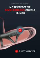 Leten anillo vibrador vibrador retrasar la eyaculación juguetes sexuales para hombres pareja anillo de punto G manga de pene - details 1