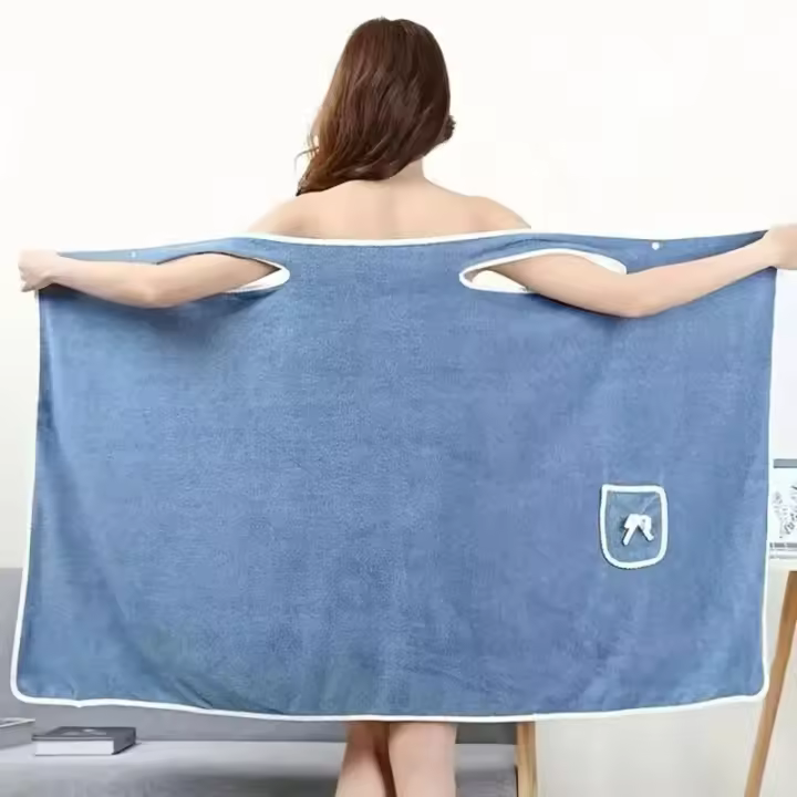 Toalla De Baño Para Mujer Y Niñas Toalla De Playa Y Spa Rápida Secado Ropa De Baño Toalla De Ducha Para Gimnasio Microfibra Sólida Máquina De Lavar - 1