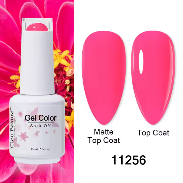 Clou Beaute-Gel de imprimación para manicura, barniz de Gel uv, color Coral, Nude, rojo, rosa - 1