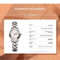 Pedagar importó un nuevo reloj de mujer con calendario doble luminoso a prueba de agua. - details 0