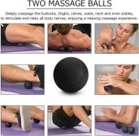 Juego 5 en 1, rodillo de espuma con punto de disparo, palo de masaje, pelota de masaje para masaje muscular profundo, Pilates, yoga, ejercicio físico de cuerpo completo - details 3