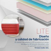 Firme y Confortable, Muy Transpirable, Cara Invierno / Verano, Blanco, 90 x 190 cm - details 3