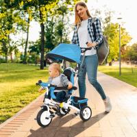 Triciclo para Bebés 6 en 1 Evolutivo con Toldo Plegable, Mango de Empuje, Cinturón de Seguridad, Cesto de Carga 25kg Deportes y Aire Libre - details 10