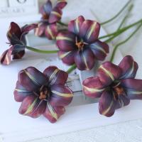 5 piezas de tulipanes artificiales de tacto real, hechos a mano, realistas, ramo de tulipanes de simulación, hermosos tulipanes falsos, decoración de cumpleaños - details 7