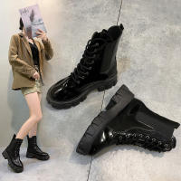 Nuevas botas cortas negras de moda geniales de moda botas de mujer de tacón grueso de suela gruesa - details 19