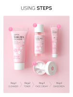 LAIKOU Sakura juegos para el cuidado de la piel limpiador Facial crema suero tóner hidratante brillo Anti arrugas Kit de cuidado Facial - details 9