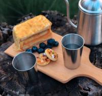 4 Unids/set botellas de agua de acero inoxidable para exteriores, maletas de transporte, senderismo, camping, picnic, barbacoa, tazas de café y cerveza, - details 6