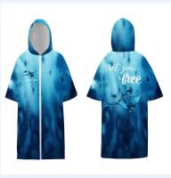 Poncho con Capucha de Secado Rápido Toalla de Natación Absorbente para Adultos Estilo de Cremallera - details 30