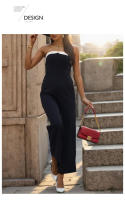Mono de verano para mujer, pantalones sin mangas de retazos - details 7