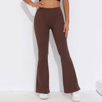 Hamidou-pantalones acampanados de Yoga para mujer, Leggings para Fitness, pantalones de cintura alta para levantar el trasero, pantalones de secado rápido para ciclismo y Fitness - details 2