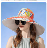 Elegante Sombrero de Playa de Doble Cara para Mujer Protección Solar Moda de Verano al Aire Libre - details 15