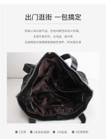 Bolso de mujer de piel de vaca de primera capa, nuevo bolso de gama alta, bolso de hombro de mujer de gran capacidad de cuero genuino de moda. - details 5