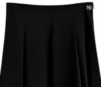 BGTEEVER-faldas elegantes y sueltas para mujer, faldas lisas de cintura alta, faldas Midi de gasa, moda de primavera y verano - details 28