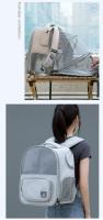 Mochila para transportar gatos, bolsa para perros pequeños, gatos, cachorros, espacio expansible, malla transpirable transparente - details 13