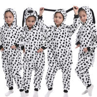 Pijama de dinosaurio Kigurumi para bebé y niño, ropa de franela con dibujos de animales rojos, unicornio, Invierno - details 19