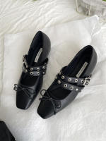 Zapatos Mary Jane de tacón grueso, estilo francés, nuevos, elegantes, de noche, con punta cuadrada y boca ligera, para mujer. - details 3
