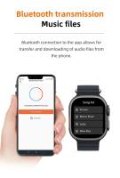 Reloj inteligente S9 Ultra 2, pantalla 9, 2,2 HD, IP68, resistente al agua, navegación inteligente, respuesta de gestos, llamada azul - details 8