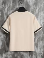 Conjunto Casual de Moda para Hombres Camisetas de Béisbol Manga Corta y Pantalones Cortos con Cordón Perfecto para Verano, Vacaciones, Entrenamiento - details 7