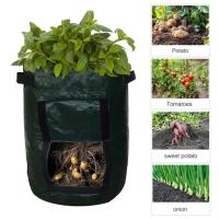 Bolsa para plantar patatas de jardín, tela PE, jardinería gruesa ETA, éter vegetal, bañera con asa y solapa de canal, 1 pieza. - details 1