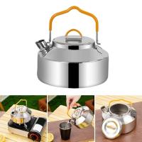 Hervidor portátil de acero inoxidable, ligero, de 1 litro, duradero y para acampar, para uso en interiores y exteriores, fogatas - details 1