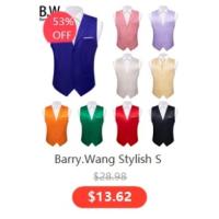 Chaleco de seda para hombre, Jacquard, verde, azul, rojo, dorado, rosa, corbata, pañuelo, conjunto de gemelos, chaqueta sin mangas de negocios para boda - details 15