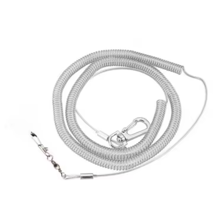 Cuerda de Entrenamiento de Pájaro de Papagaio Ultra-ligera y Flexible Antibrocada con Anillo de Pierna Para Entrenamiento al Aire Libre - 1