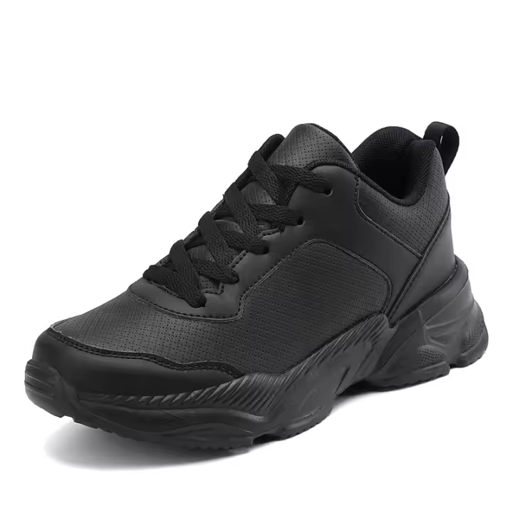 Zapatos informales de mujer, combina calzado deportivo con todo, outdoor antideslizante, negro, novedoso - 1